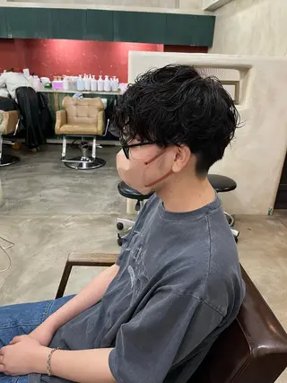 パーマ メンズ Kuku所属・つぼみ/パーマ ／レイヤー／ボブのヘアスタイル