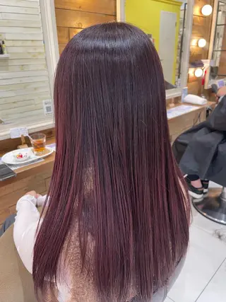 カラー 透明感/暖色カラー /ヘアアレンジ/ななのヘアスタイル