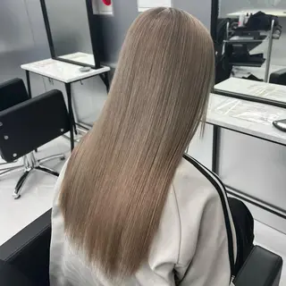 ロング カラー 👑垢抜け韓国ヘア ハッシュカット唯澄のヘアスタイル