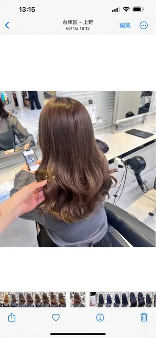 ミディアム カラー ヘアアレンジ 💕上野美容師☁ ブリーチ💖サワのヘアスタイル