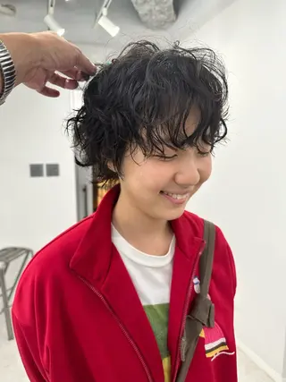 ショート パーマ サトウ ケンのヘアスタイル