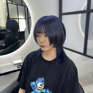 セミロング カラー Ren. 🦋デザインカラーのヘアスタイル