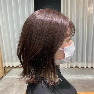 ミディアム 大久保 優香のヘアスタイル