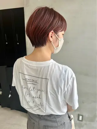 ショート 💗艶カラー💗 CECILのヘアスタイル