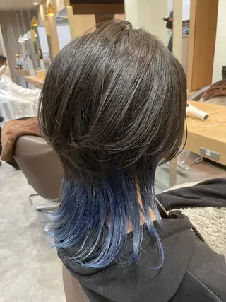 ミディアム カラー Amour なぐらのヘアスタイル