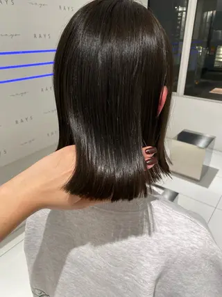 カラー mellowman所属・YUMA /ボブ/艶カラーのヘアスタイル