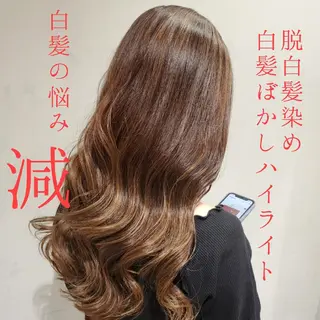 ロング カラー 難波/白髪ぼかし/ KAORIのヘアスタイル