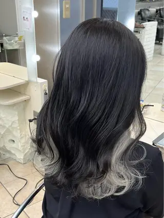 ロング アイブロウ 韓国レイヤー×モテ髪 /MITSUKI🤍のヘアスタイル