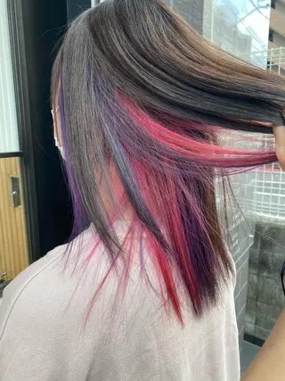 セミロング カラー 谷合 貴志のヘアスタイル