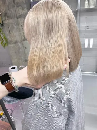 ミディアム カラー 谷口 優冴のヘアスタイル