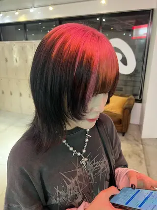 ミディアム 💥ウルフカット デザインあんな💥のヘアスタイル