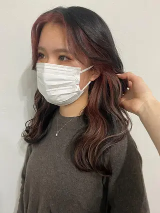カラー 🍎韓国カラー licoris寛菜のヘアスタイル