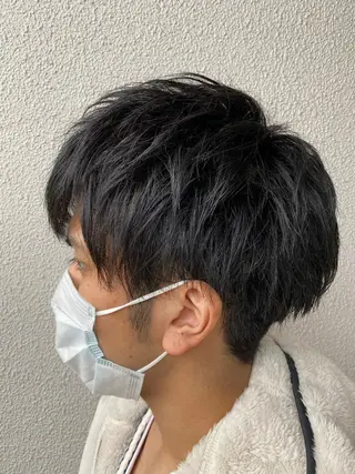 ミディアム メンズ 柳澤 和也のヘアスタイル
