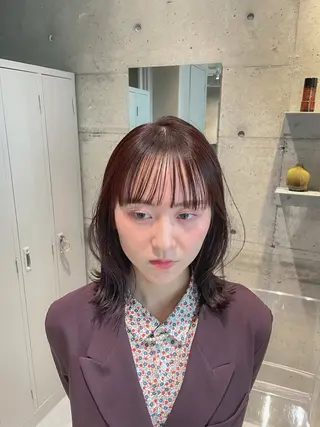 セミロング カラー 艶髪🌿🫧 yukakoのヘアスタイル