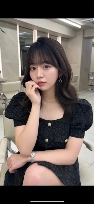 ロング 三尾 拓優のヘアスタイル