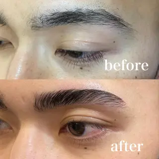 メンズ アイブロウ 韓国ヘア🦋 MIYUのヘアスタイル
