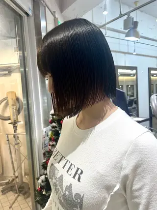 セミロング 酸性ストレート 🤍🎀honokaのヘアスタイル