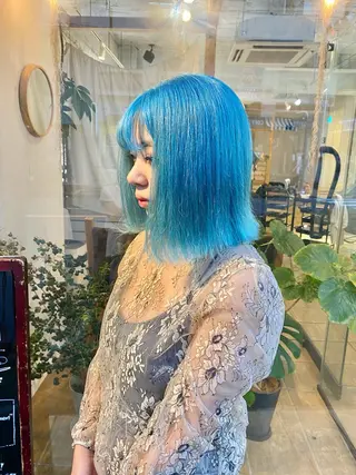 ミディアム カラー Joule銀座 石山あやのヘアスタイル