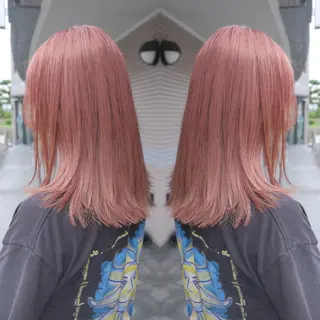 ミディアム カラー ヘアアレンジ 竹内啓太 ボブのヘアスタイル