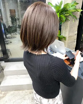 ショート カラー パーマ OVER→三軒茶屋 /縮毛矯正・髪質改善のヘアスタイル