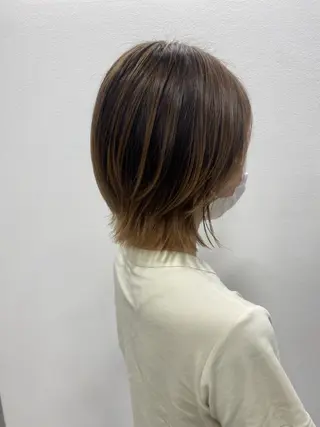 ショート カラー ✴︎ヒラガカナ✴︎ ECLAT HAIRのヘアスタイル