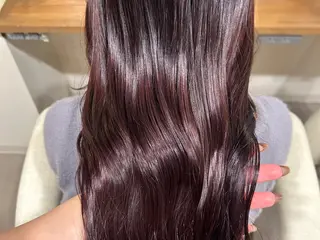 ロング カラー shu ラベンダー/ピンクのヘアスタイル