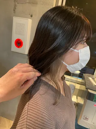 ミディアム 西山 恵太郎のヘアスタイル