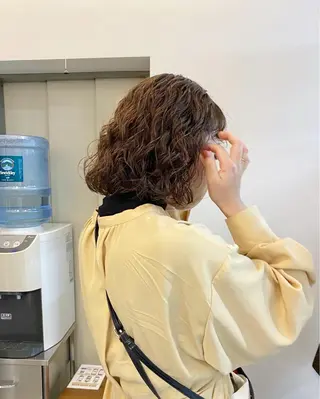 ミディアム ヒカル/ミディアム パーマ/ロングパーマのヘアスタイル