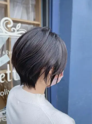 ショート 馬場智哉 白髪ぼかしハイライトのヘアスタイル