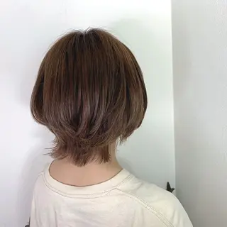 ショート カラー ボブウルフ／ボブ Satsuki【名駅のヘアスタイル