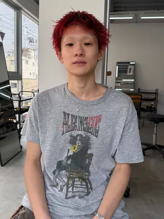ショート カラー メンズ PARKiiiNG所属・yoshikami maiのヘアスタイル
