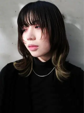 セミロング カラー パーマ ヘアアレンジ cecil hair 難波店所属・髪質改善透明感カラー /SHOGO☀️のヘアスタイル