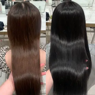 ロング カラー 内田 志乃のヘアスタイル