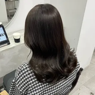 セミロング カラー emma所属・RINA 韓国ヘア/半個室のヘアスタイル