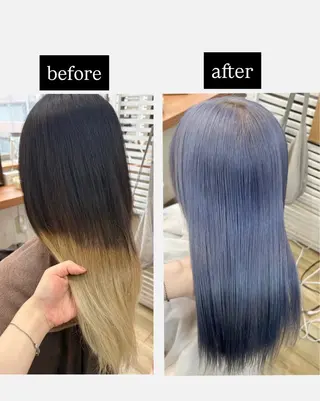 ロング カラー Maya🦋 ハイトーン特化のヘアスタイル