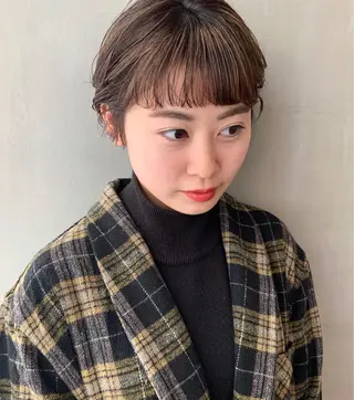 ショート カラー SALOWIN梅田茶屋町店所属・ウルフレイヤーカット /チヒロのヘアスタイル