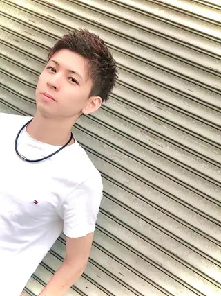 ショート カラー ヘアアレンジ メンズ ✨最強美容師✨ 💙にっしー西村💙のヘアスタイル