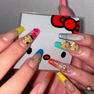 ネイル GO TODAY シェアサロン 渋谷Amiu店所属・渋谷ネイル🎀 y2k/海外ネイルのネイルデザイン