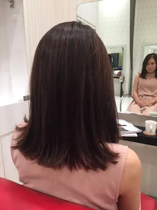 セミロング 田畑 福恵のヘアスタイル
