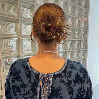 ミディアム ヘアアレンジ 🌐サトウ リョウ🌐のヘアスタイル