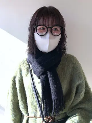 ミディアム パーマ AR.MARA hair  studio所属・ウェーブパーマ サトウヒカルのヘアスタイル