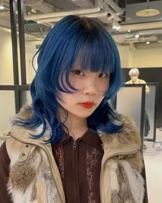 ミディアム カラー 池袋/ウルフ /AMATOKYOのヘアスタイル