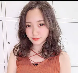 セミロング 🦋ミルクティーベー ジュ🦋mayukiのヘアスタイル