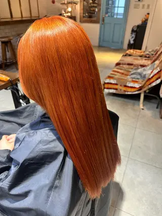 セミロング カラー 💞艶カラー/ ブリーチ💞ユウカのヘアスタイル