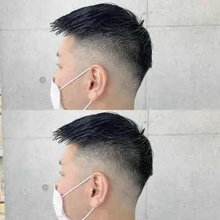 ショート メンズ 🌈艶ハイトーン🌈 心を込めます🤝涼介のヘアスタイル