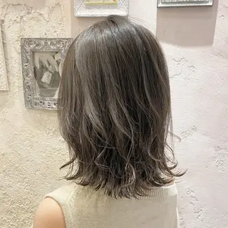 ミディアム カラー レイヤーカット/ 顔周り 五島巨幹のヘアスタイル