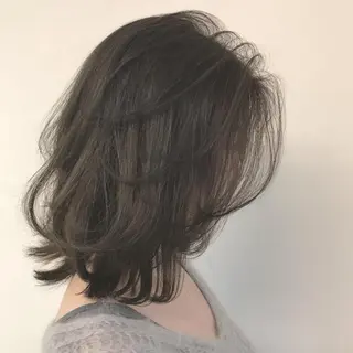 ミディアム アンルポン天満橋所属・miho みほのヘアスタイル