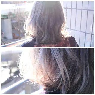 ミディアム カラー BOB🌟ハイトーン /ブリーチ/TAKUのヘアスタイル