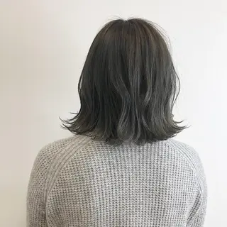 ミディアム レイヤー×縮毛矯正 深見 拓のヘアスタイル