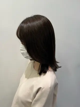 ミディアム カラー ✨透明感カラー✨ 🦖佐々木未来🦕のヘアスタイル